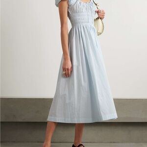 Doen Quinn Cotton Elegant Light Blue Women's Dress